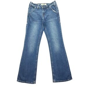 Rock &‎ Roll Denim Riding Jeans Mid-Rise Boot Cut Stretch Women Sz 26 Fits 27"